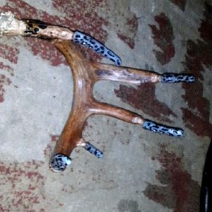 Hand carved deer rack/morrells cribage board